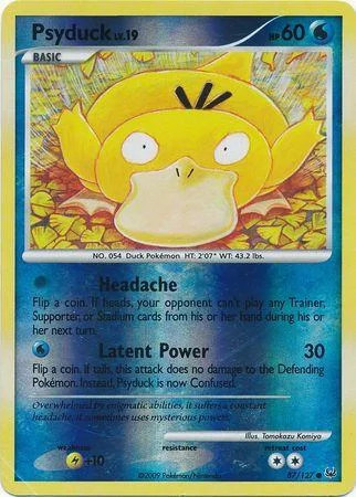 Psyduck Lv.19 #87 — Platino (Reverse Holo)