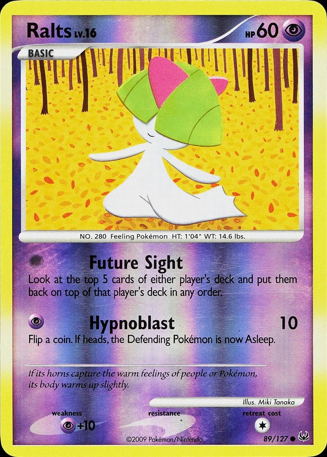 Ralts Lv.16 #89 — Platino (Reverse Holo)