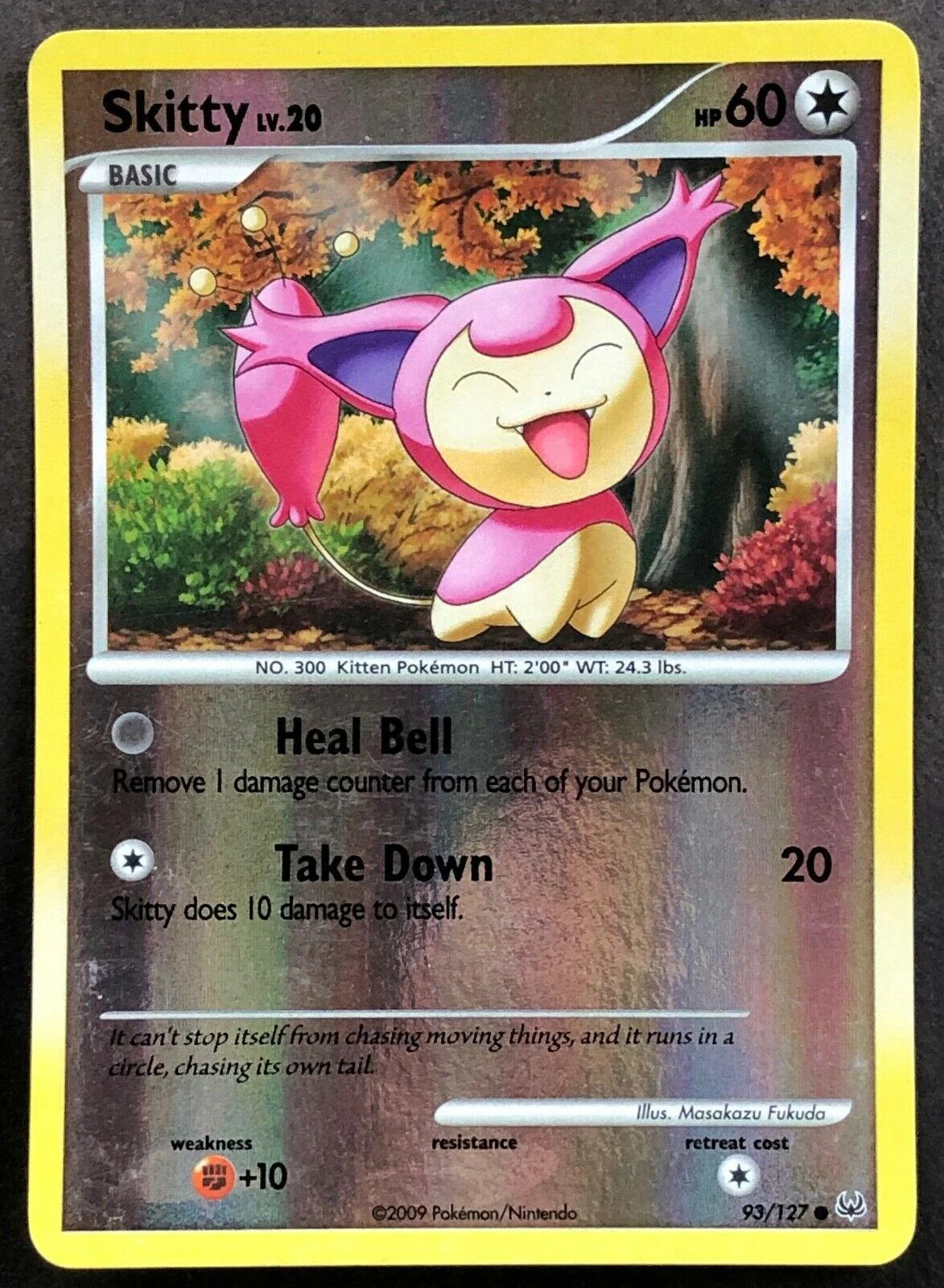 Skitty Lv.20 #93 — Platino (Reverse Holo)