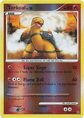 Torkoal Lv.28 #100 — Platino (Reverse Holo)