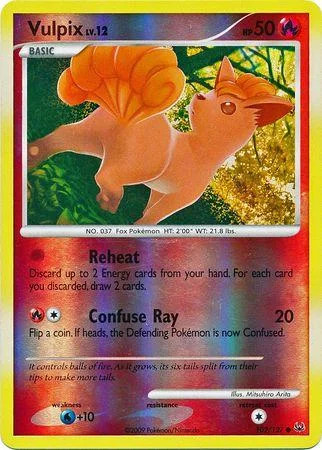 Vulpix Lv.12 #102 — Platino (Reverse Holo)