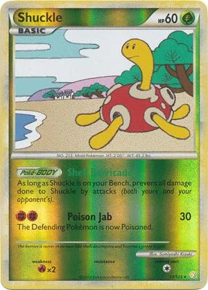 Shuckle #11 — HeartGold SoulSilver (Reverse Holo)