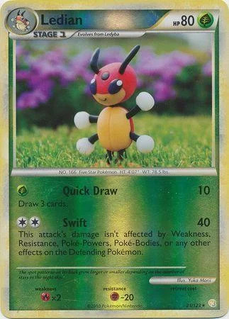 Ledian #25 — HeartGold SoulSilver (Reverse Holo)