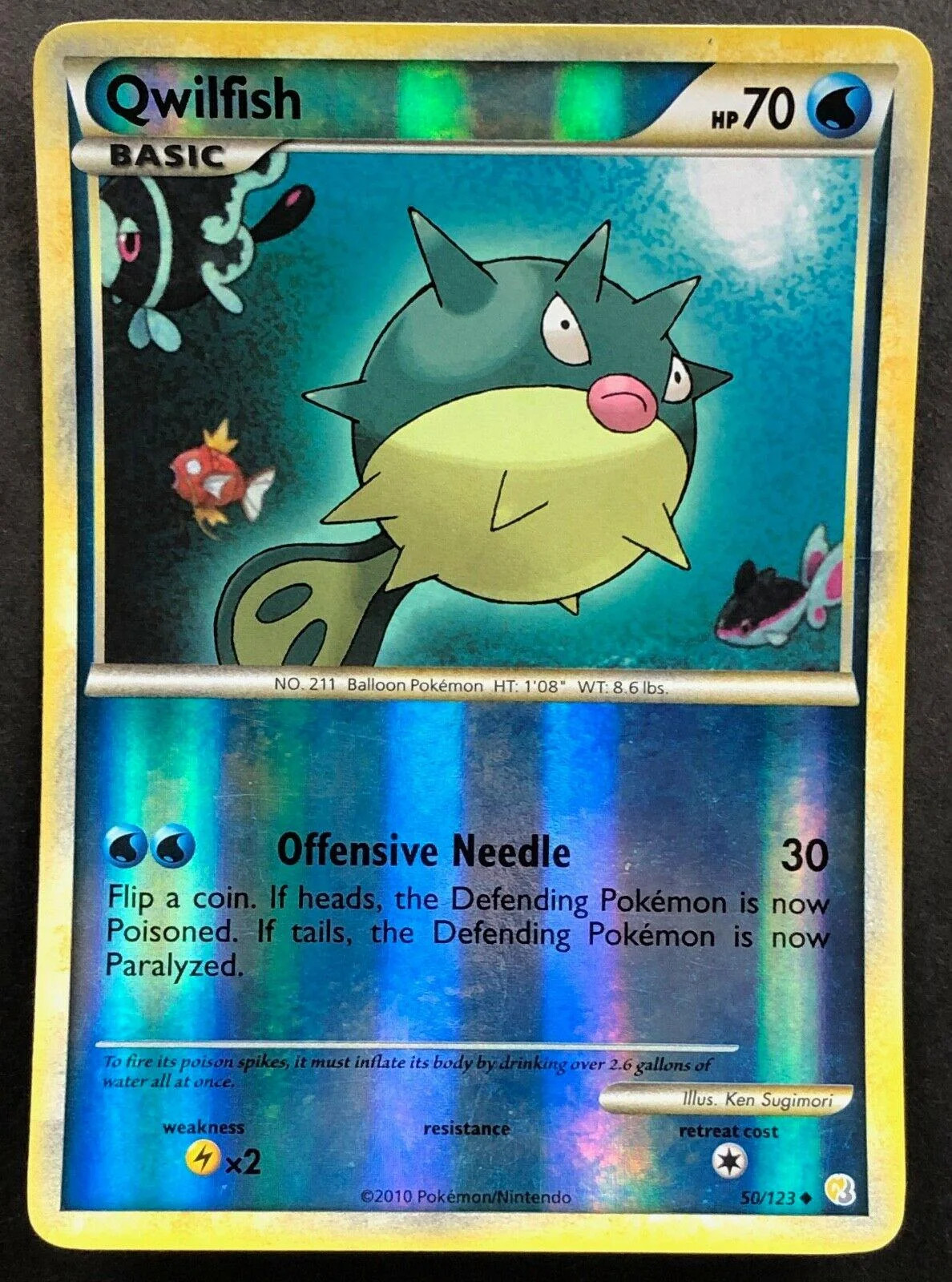 Baldorfish #50 — HeartGold SoulSilver (Reverse Holo)