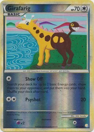 Girafarig #64 — HeartGold SoulSilver (Reverse Holo)
