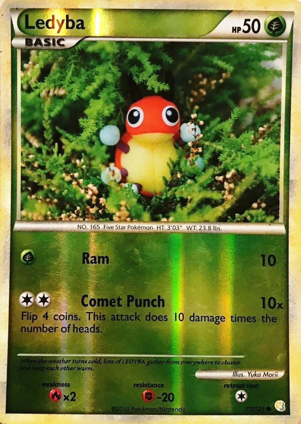 Ledyba #71 — HeartGold SoulSilver (Reverse Holo)