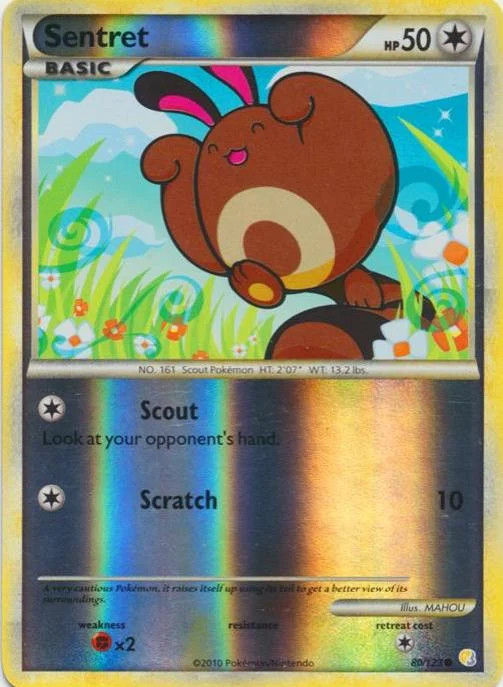 Sentret #80 — HeartGold SoulSilver (Reverse Holo)