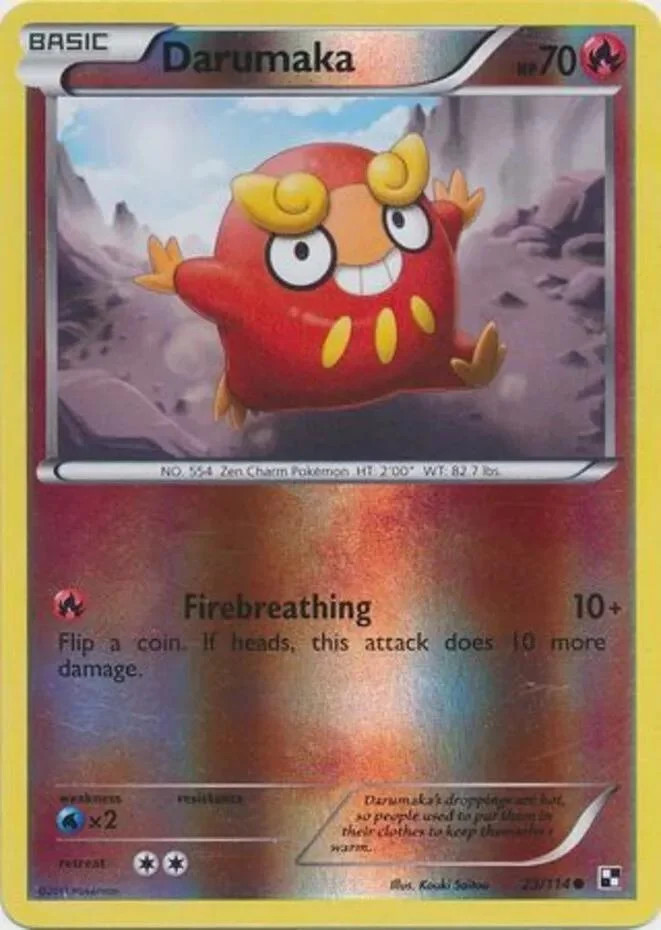 Darumaka #23 — Negro y Blanco (Reverse Holo)