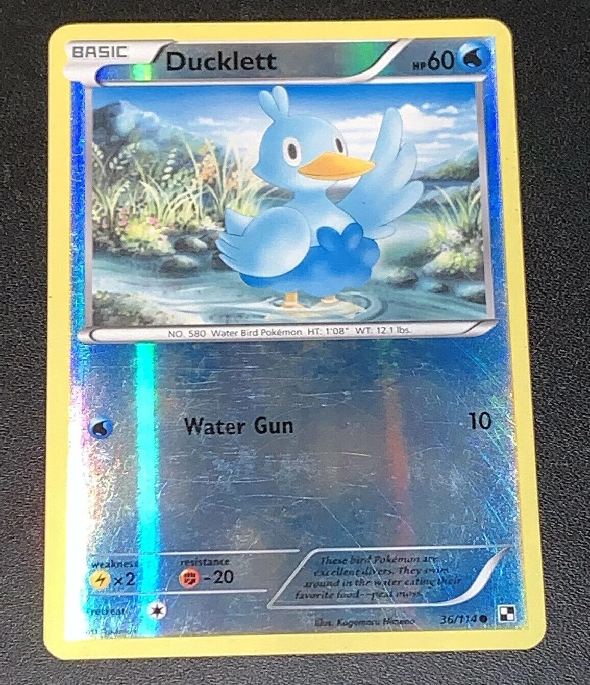 Ducklett #36 — Negro y Blanco (Reverse Holo)