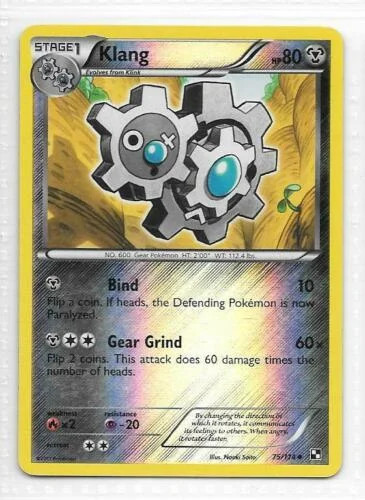Klang #75 — Black & White (Reverse Holo)