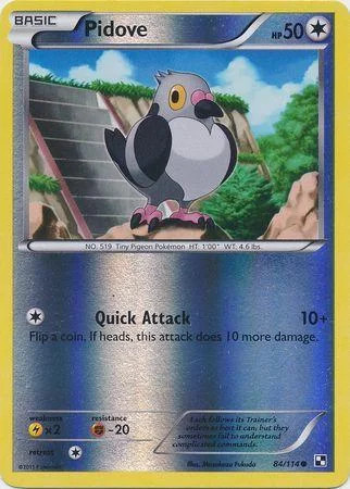 Pidove #84 — Negro y Blanco (Reverse Holo)