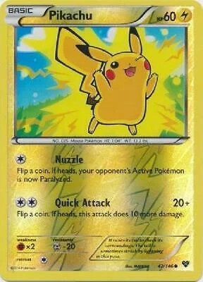 Pikachu #42 — XY (Reverse Holo)