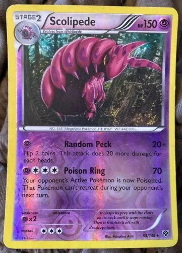 Scolipede #53 — XY (Reverse Holo)