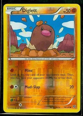 Diglett #58 — XY (Reverse Holo)