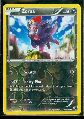 Zorua #72 — XY (Reverse Holo)