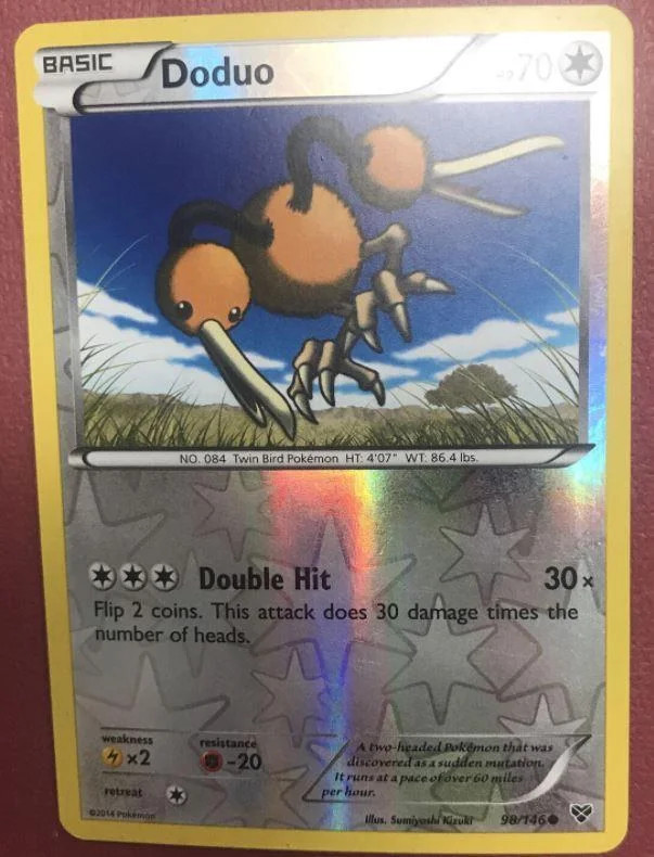 Doduo #98 — XY (Reverse Holo)