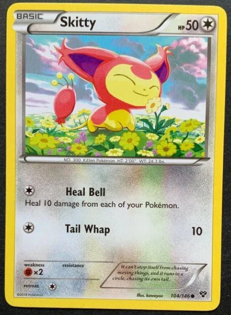 Skitty #104 — XY (Reverse Holo)