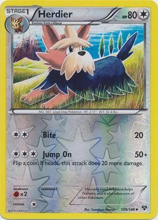 Herdier #109 — XY (Reverse Holo)
