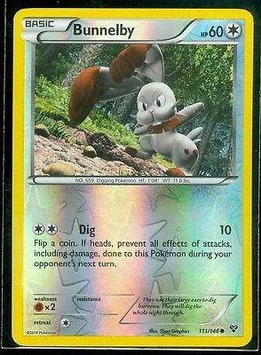 Bunnelby #111 — XY (Reverse Holo)