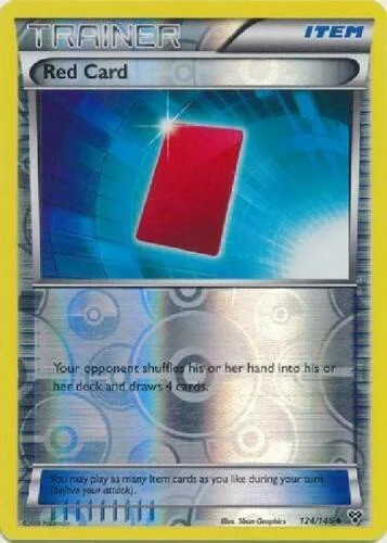 Cartão Vermelho #124 — XY (Reverse Holo)