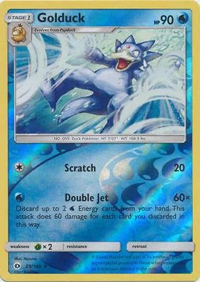 Golduck #29 — Sol y Luna (Reverse Holo)