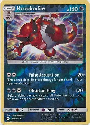 Krookodile #85 — Sol y Luna (Reverse Holo)