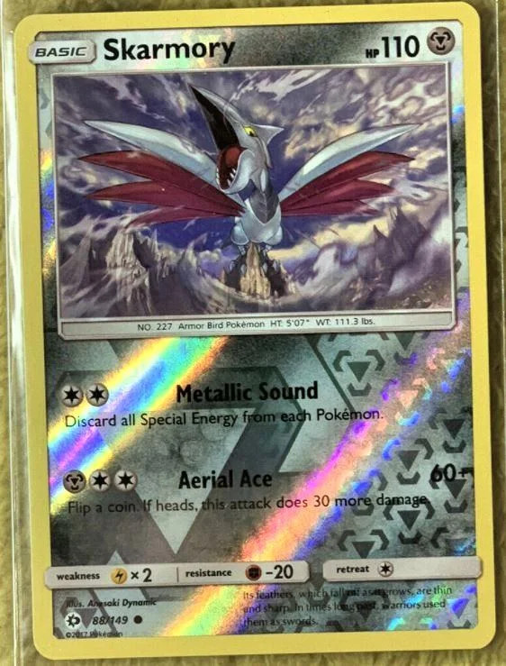 Skarmory #88 — Sol y Luna (Reverse Holo)