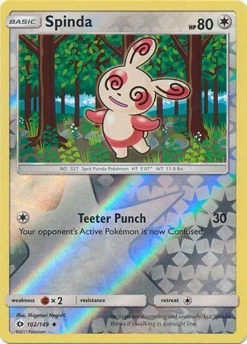 Spinda #102 — Sole e Luna (Reverse Holo)