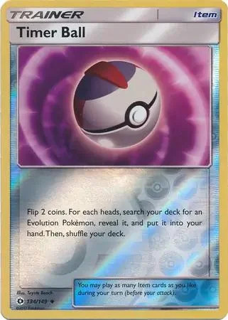 Timerball #134 — Sonne & Mond (Reverse Holo)