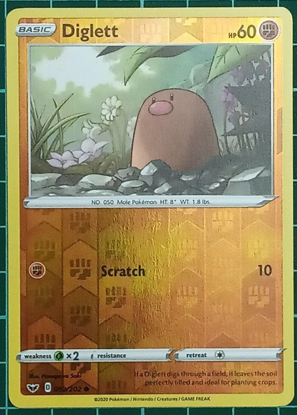 Digda #92 — Schwert & Schild (Reverse Holo)
