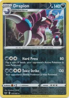 Drapion #122 — Espada e Escudo (Reverse Holo)