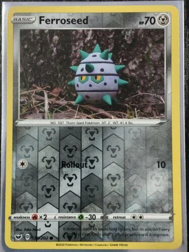 Ferroseed #130 — Espada y Escudo (Reverse Holo)