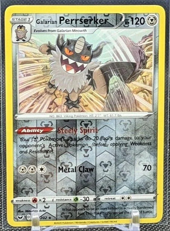 Perrserker di Galar #128 — Spada e Scudo (Reverse Holo)