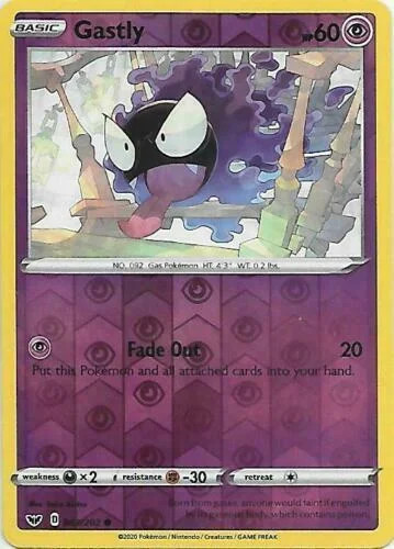 Gastly #83 — Espada e Escudo (Reverse Holo)