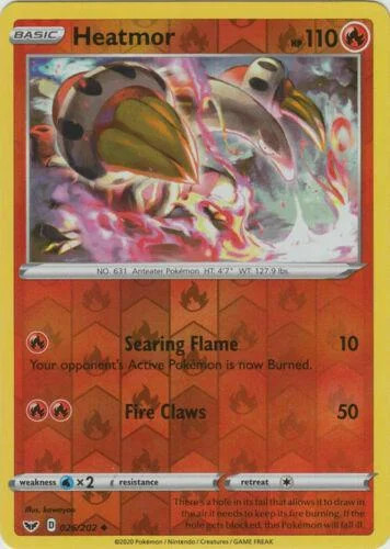 Heatmor #26 — Espada y Escudo (Reverse Holo)