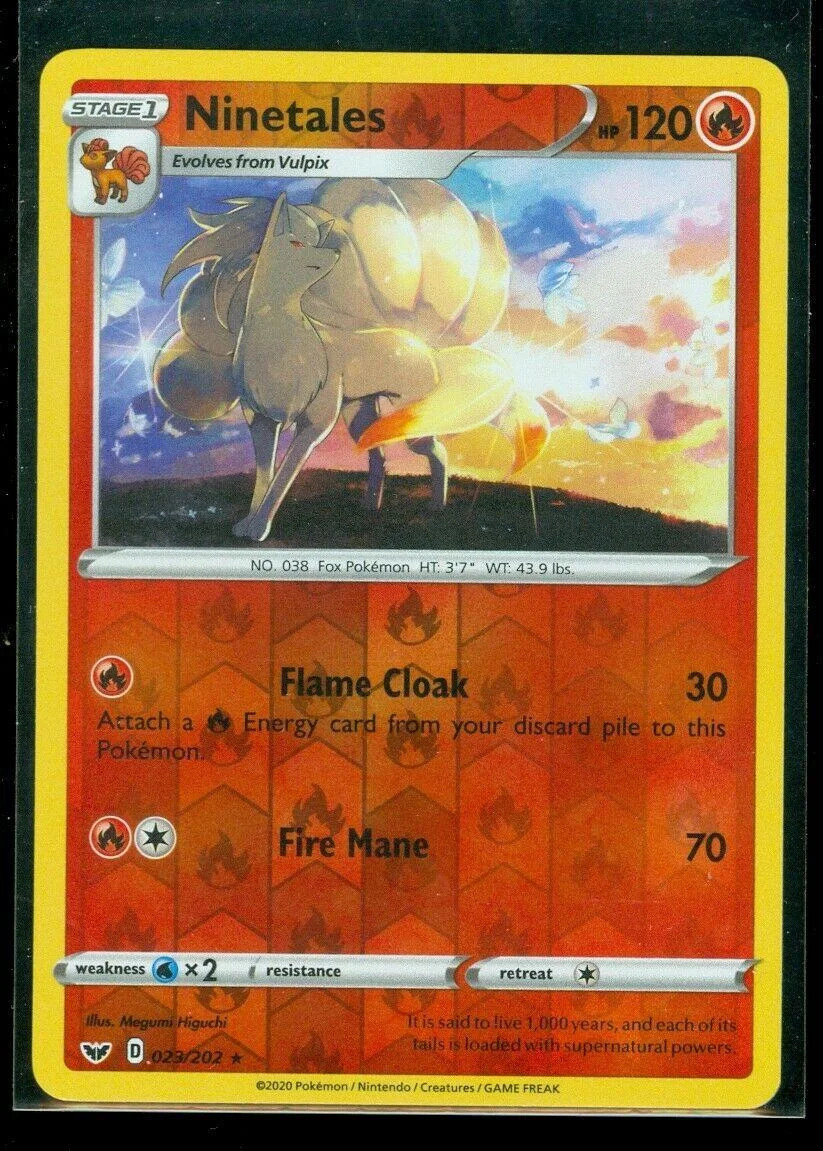 Ninetales #23 — Espada e Escudo (Reverse Holo)