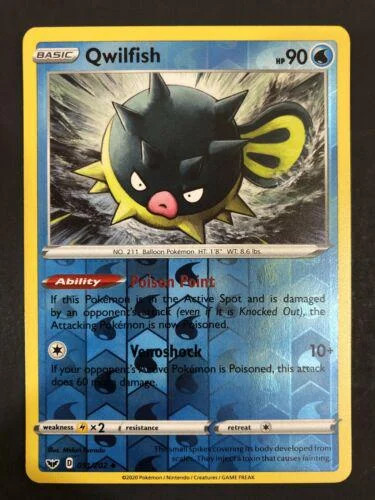 Qwilfish #51 — Espada y Escudo (Reverse Holo)