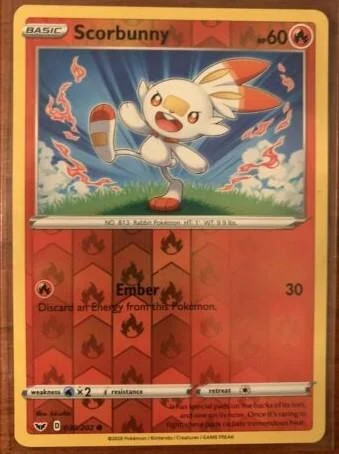 Scorbunny #30 — Espada y Escudo (Reverse Holo)