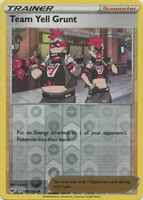 Recluta del Team Yell #184 — Espada y Escudo (Reverse Holo)
