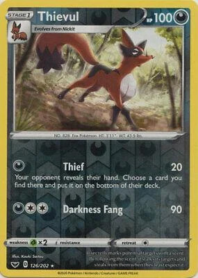 Thievul #126 — Espada e Escudo (Reverse Holo)