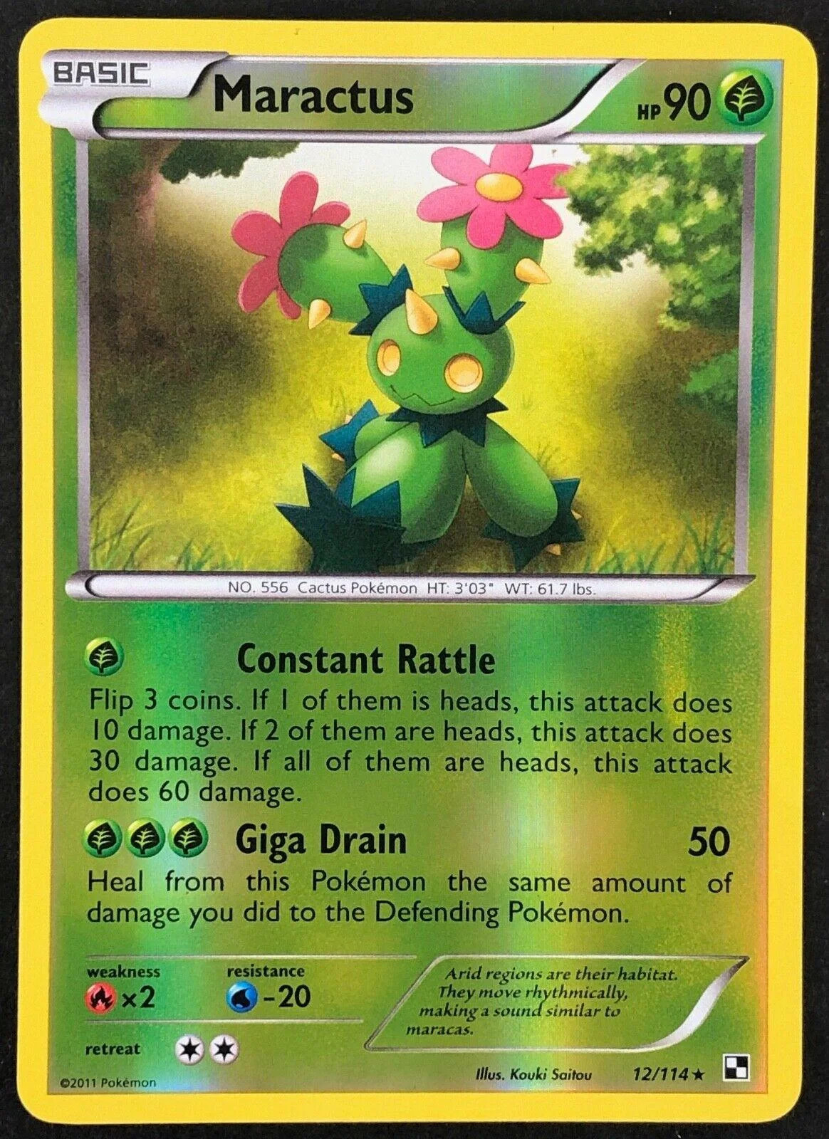 Maractus #12 — Black & White (Reverse Holo)