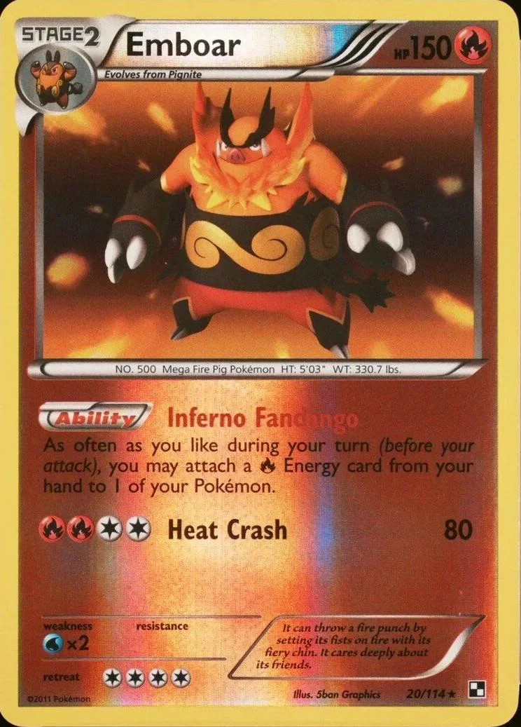 Emboar #20 — Nero e Bianco (Reverse Holo)