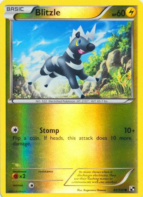 Blitzle #41 — Negro y Blanco (Reverse Holo)