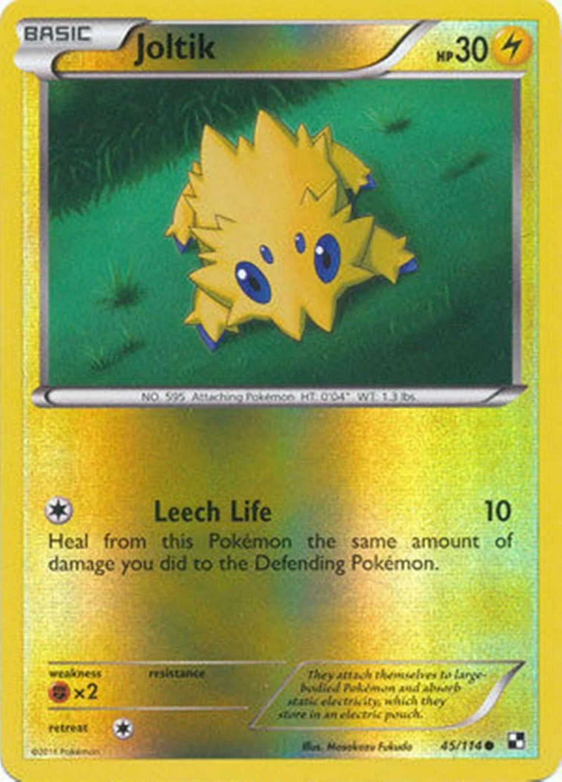 Joltik #45 — Negro y Blanco (Reverse Holo)