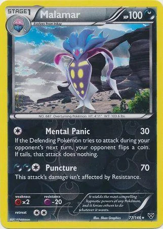 Malamar #77 — XY (Reverse Holo)