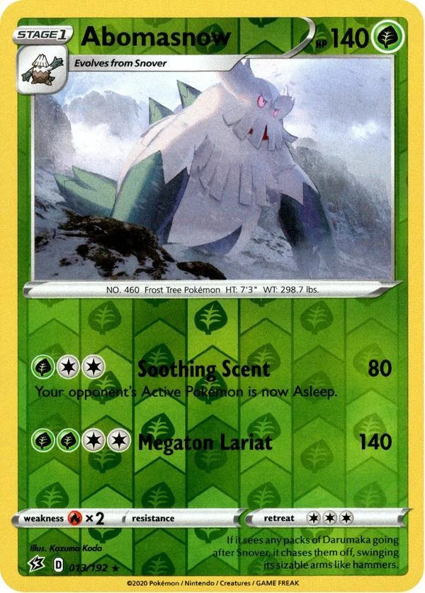 Abomasnow #13 — Rixa Rebelde (Reverse Holo)