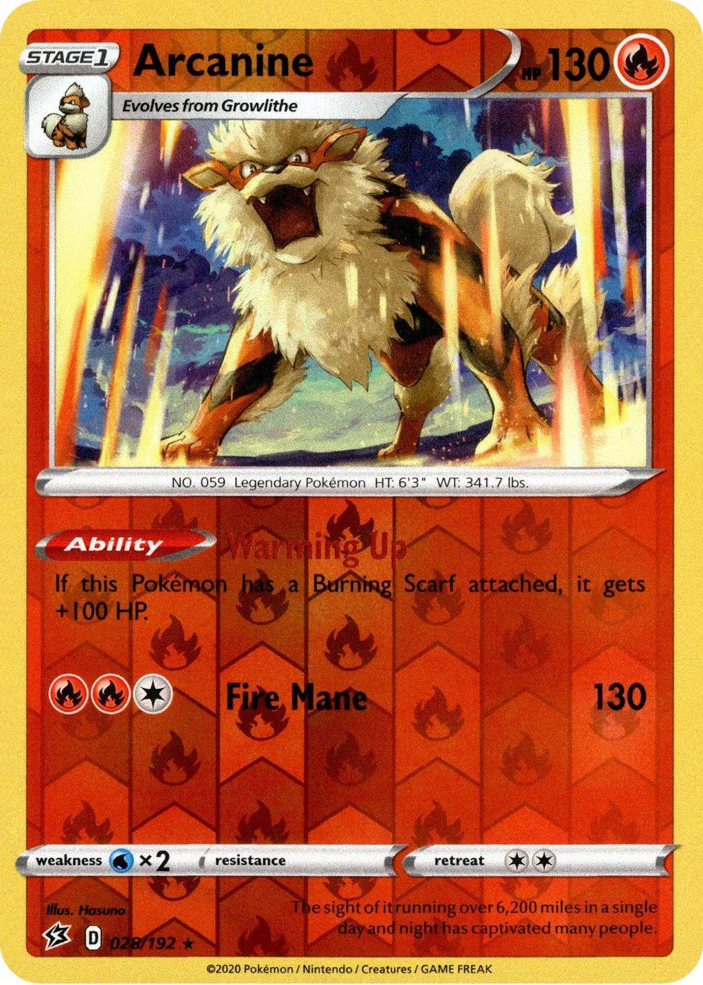 Arcanine #28 — Rixa Rebelde (Reverse Holo)