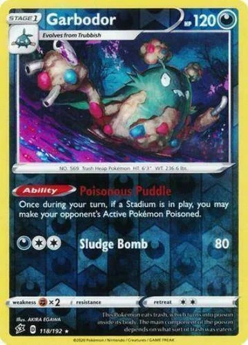 Garbodor #118 — Rixa Rebelde (Reverse Holo)