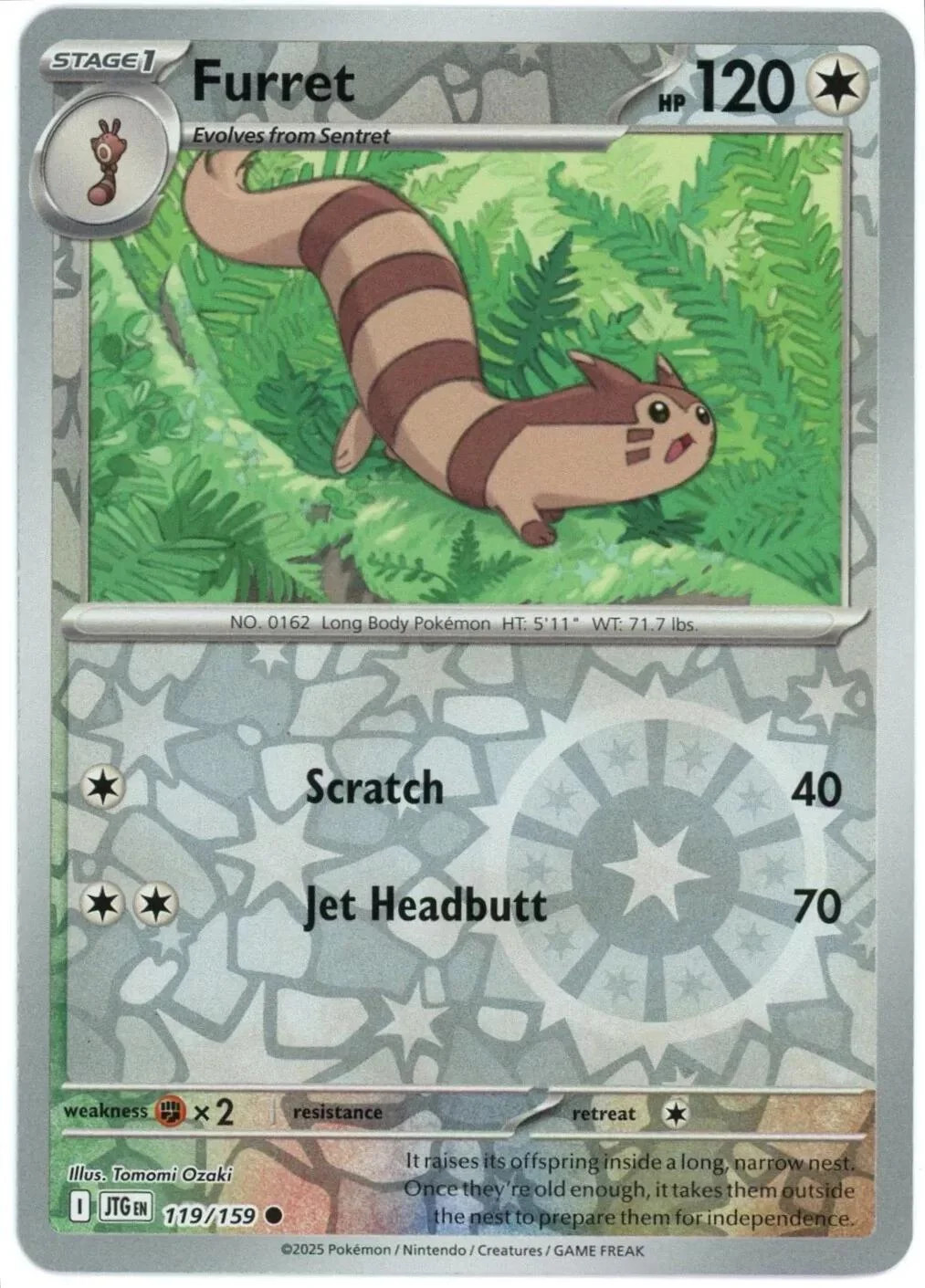 Furret #119 — Avventure Insieme (Reverse Holo)