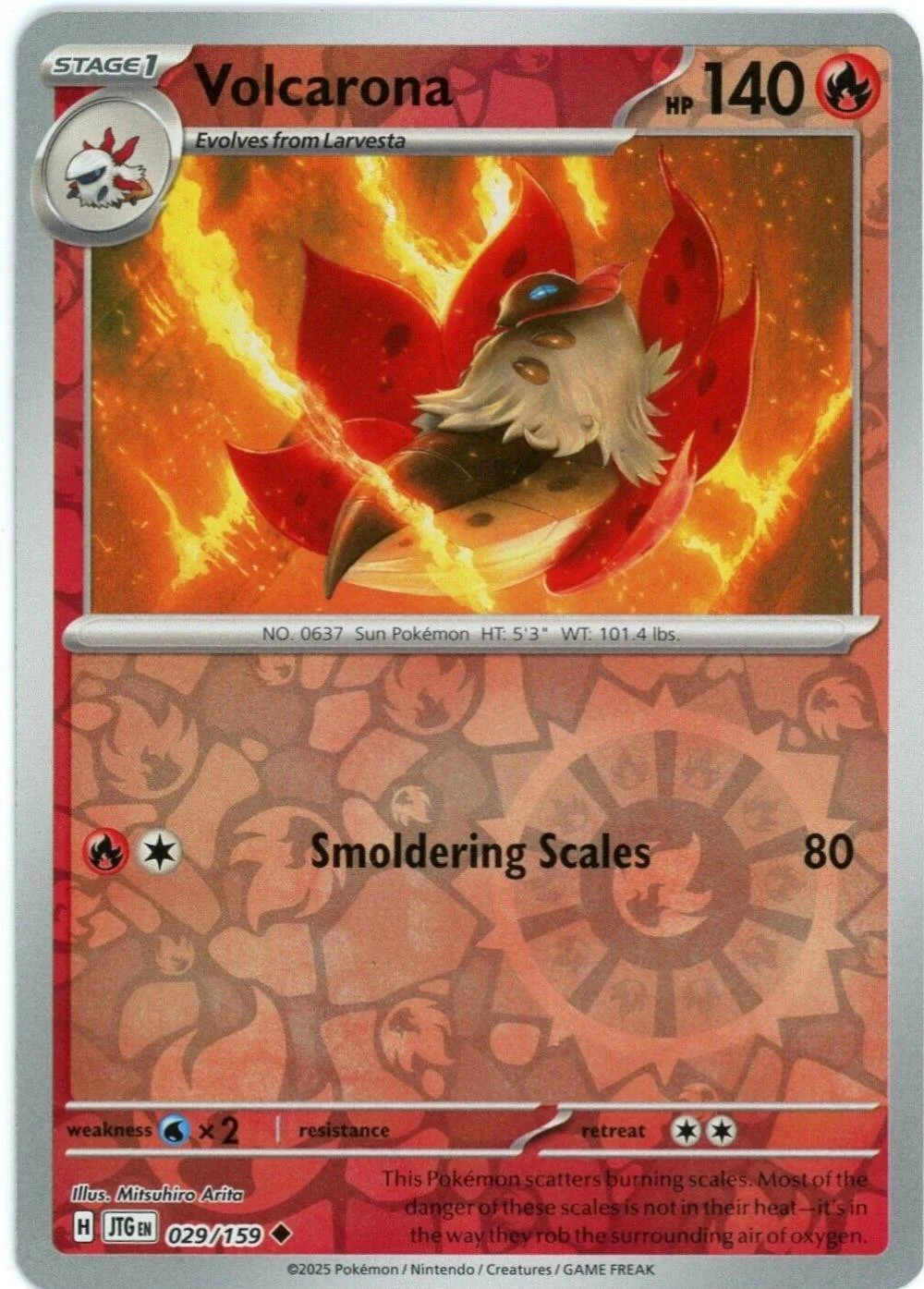 Volcarona #029 — Avventure Insieme (Reverse Holo)